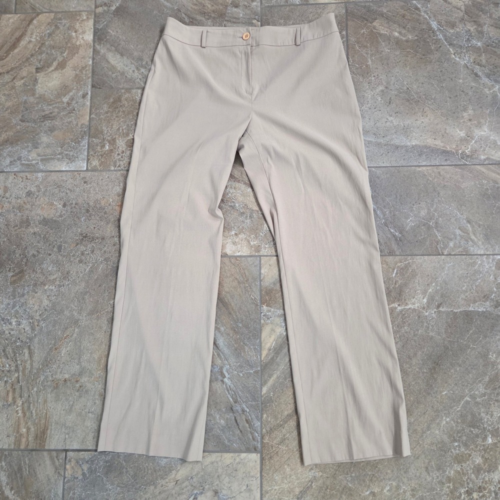 KOOKAI Beige‎ Trousers Straight Leg Career Casual Pants Size 42